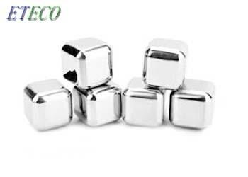 Mirror Polish Wine Cooling Stainless Steel Ice Cubes Unbreakable Sturdy