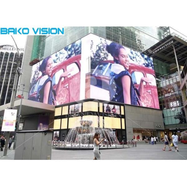 P10 Waterproof Fixed Led Billboard , Led Digital Display TV Wall For Building Advertising