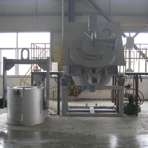 Forneau de stockage en aluminium à température nominale de 850 °C pour l'aluminium fondu avec une capacité de 1000 kg