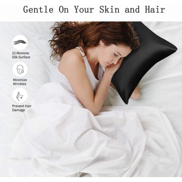100% Silk Pillowcase For Hair 22mm Mulberry Silk Pillow Cases With Logo