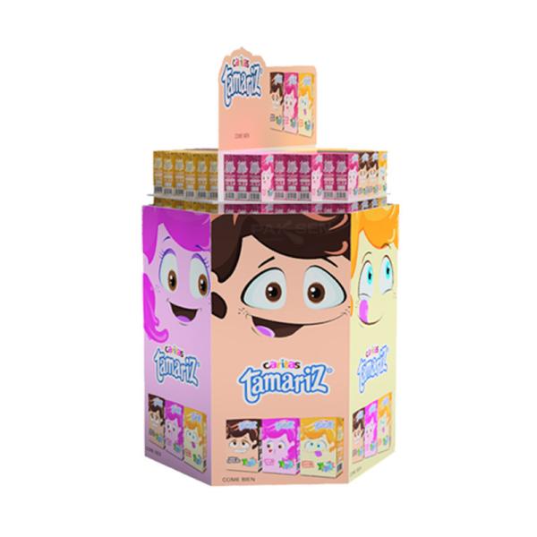 Boîtes d'exposition de produits divers pour supermarché, présentoirs en carton de comptoir, présentoirs en carton
