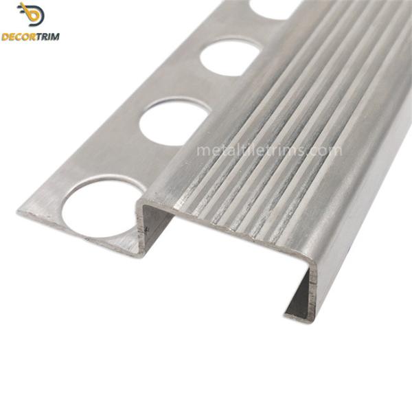 20mm Porcelain Tile Trim Bullnose Tile Trim Lowe'S Stair Nosing Tile Trim Silver