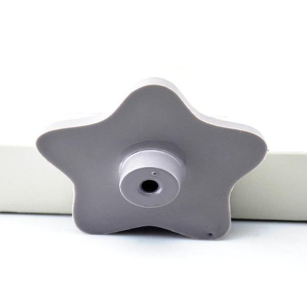 Grey Star Childrens Cupboard Door Knobs Non - Toxic Materials For Kids Bedroom Furniture Fittings