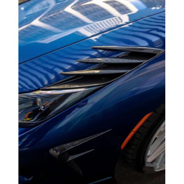 240 X 80 X 50mm Ferrari Body Kit KEYV Style Front Splitter Diffuser Carbon Fiber