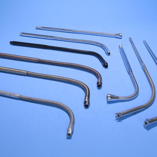 Custom Metal Gooseneck Tube Plating USB Light Bendable Steel Tubing 10mm