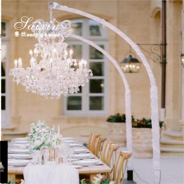 Fornecimento de fábrica de alta qualidade candelabro ajustável estrutura de alumínio para decoração de casamento