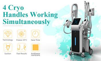 cryolipolysis + cavitation + RF spa use fat freezing cryolipolysis slimming machine