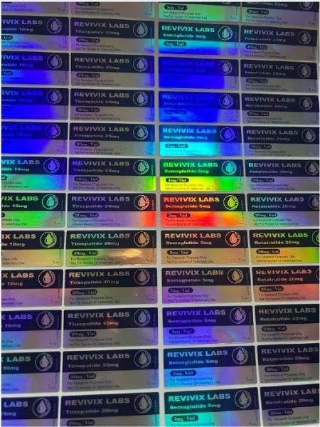 Retatrutida 10 mg logotipo personalizado y diseño de las etiquetas de los viales de 3 ml