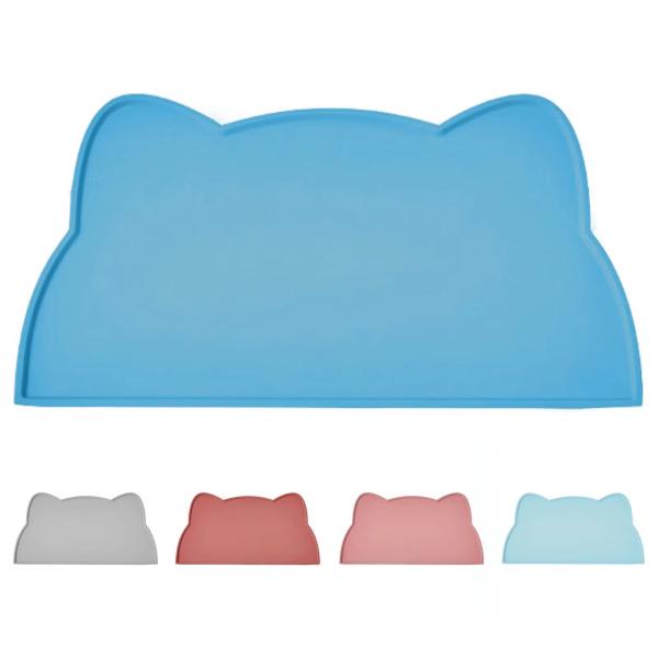 Waterproof Silicone Pet Feeding Mat Floor Non Skid Pet Feeding Placemat For Cat Dog