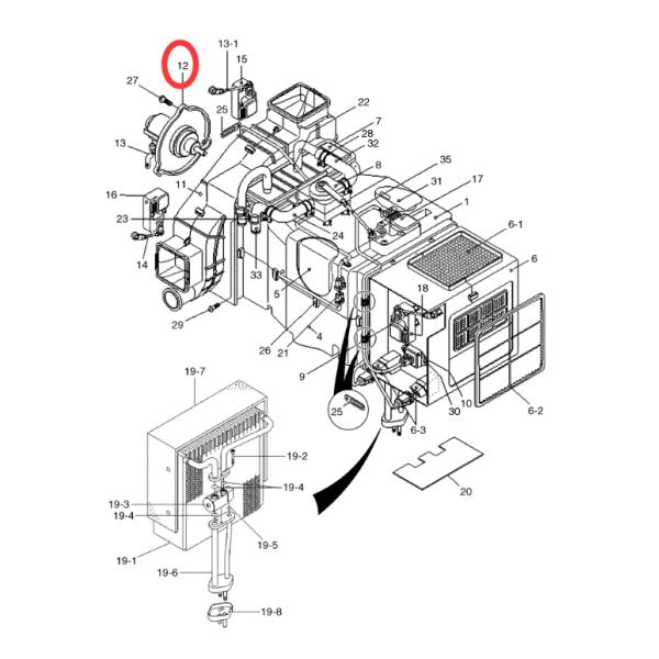 Части экскаватора двигателя для воздуходувки 11N6 90700 Hyundai кондиционера R210LC 7 Части экскаватора двигателя для воздуходувки 11N6 90700 Hyundai кондиционера R210LC 7