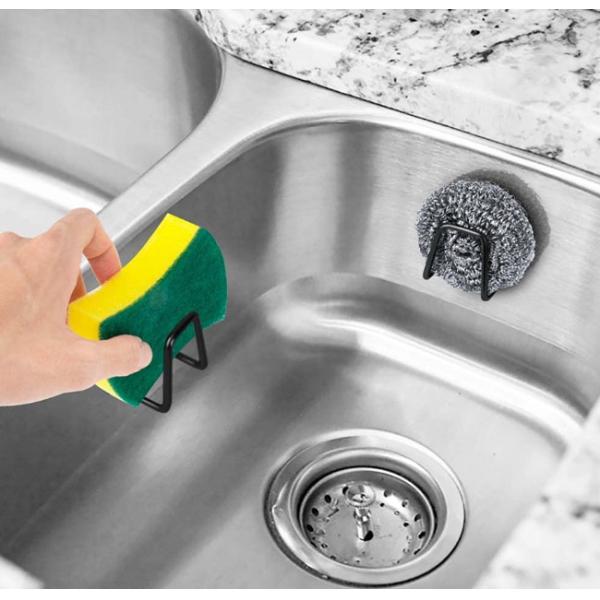 Сильные слипчивые небольшие крюки держателя губки кухонной раковины