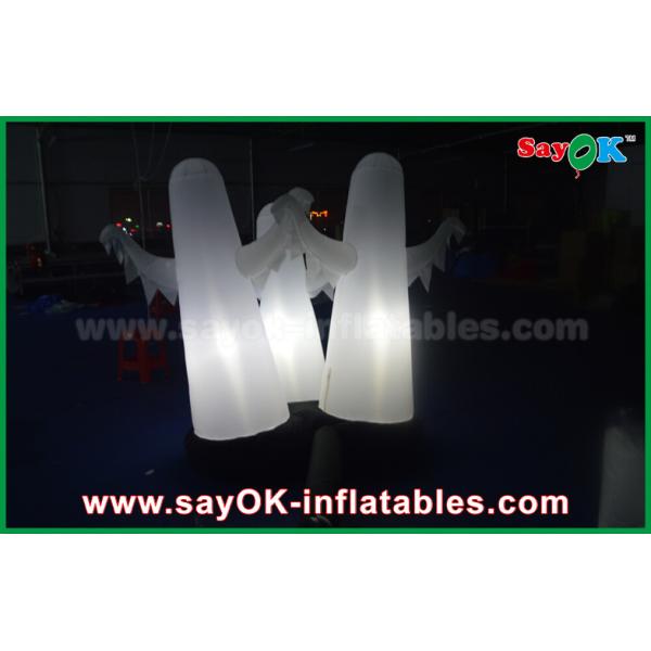 1.5m OXford Cloth Halloween 3 Ghost Inflatable Lighting Decoration Waterproof