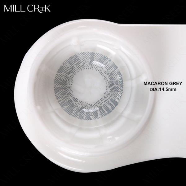 Soft 14.5mm 3 Tone Natural Sterling Gray Contact Lenses Yearly