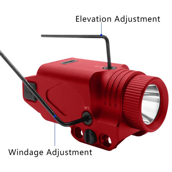 Пурпур 2 в 1 видимости лазера корокоствольного оружия с тактическим электрофонарем 500 люменов