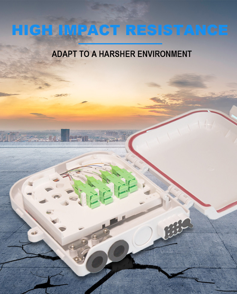 Outdoor Pole Holding FTTH IP66 Fiber Access Terminal Box