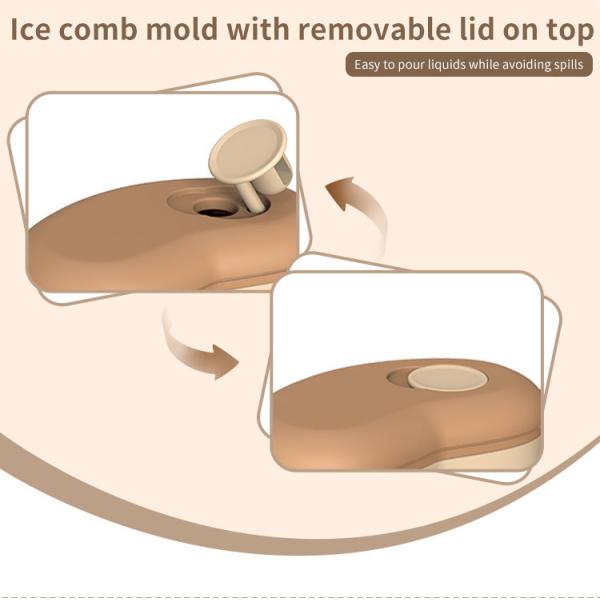 Massageur de cuir chevelu par la glace thérapeutique ️ Brosse à cheveux rafraîchissante réutilisable pour hommes, femmes et enfants ∙ Brosse en silicone OEM pour les salons de coiffure, les ensembles cadeaux, le spa et l'usage domestique