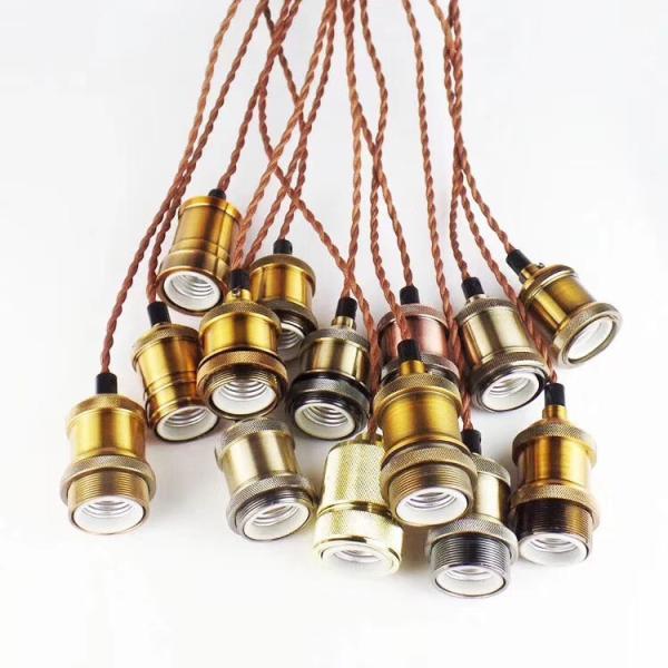 Mental Ceiling Lamp Holder E14 Aluminium Socket with Many colors for Your Options, hanging lamp base