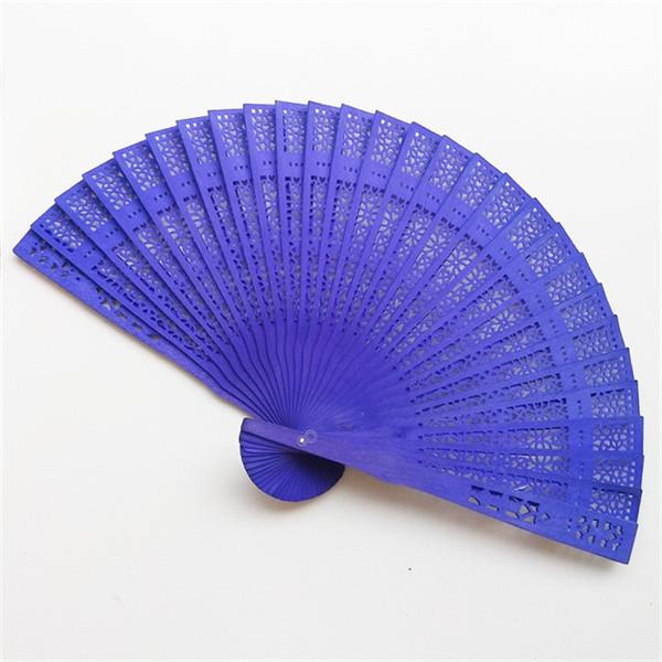 Personalized Foldable Hand Fans Custom Colorful Sandalwood Folding Hand Fan