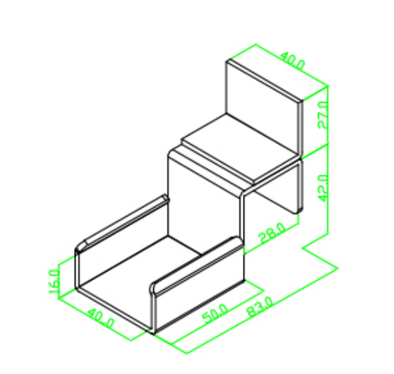 2040D Factory Supplier Fixed Lean Pipe Storage Sheet Metal Roller Track Joint