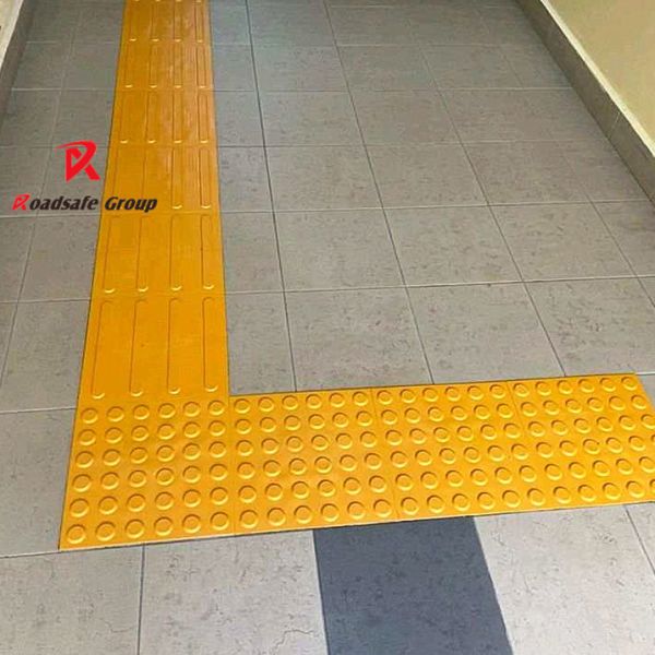 PVC Tactile Rubber Mat with Blind Guidance for High Visibility and Safety
