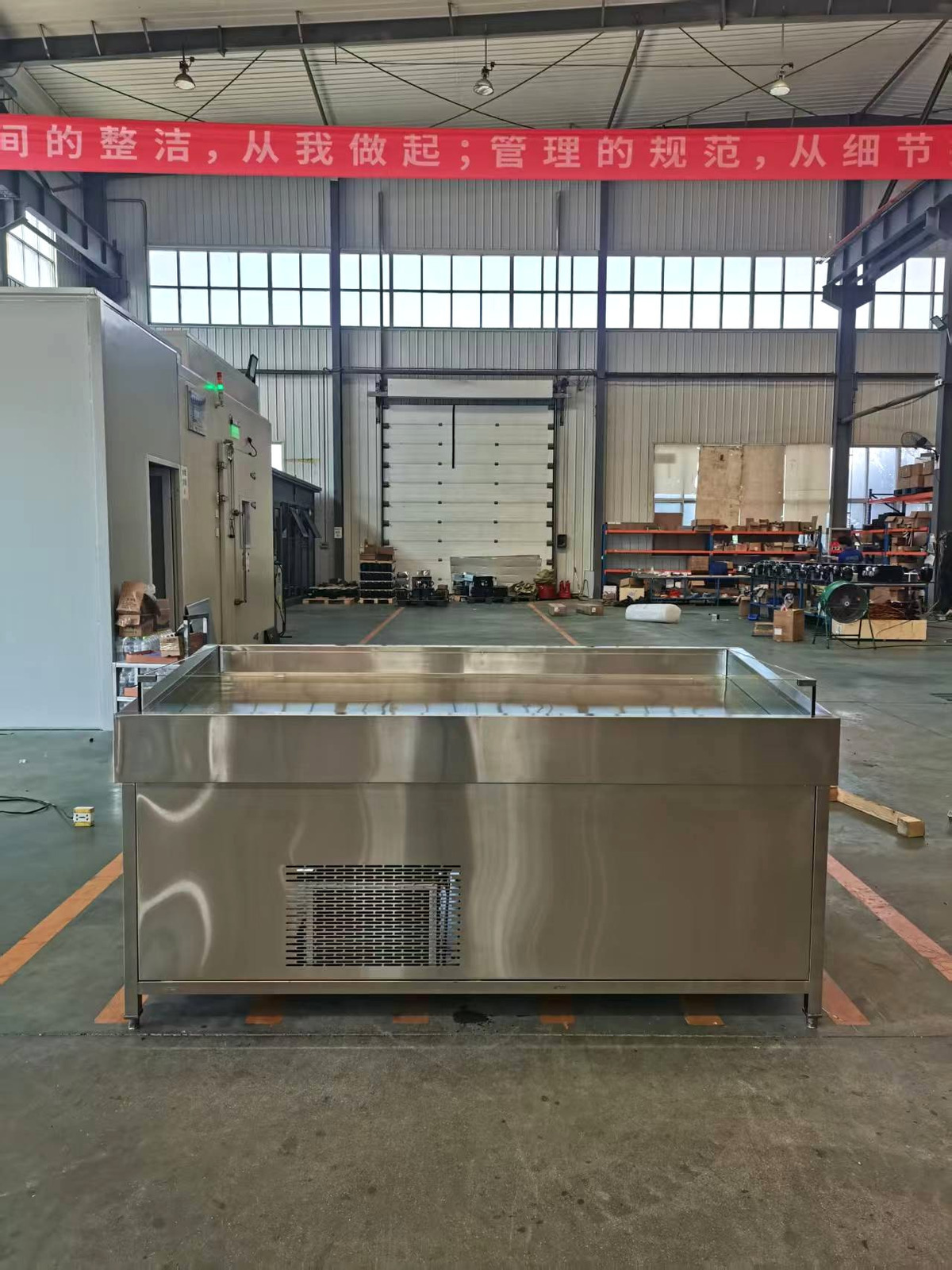 Commercial Fish Display Refrigerator Counter with SUS304 Cold Plate and Drainage FISH200