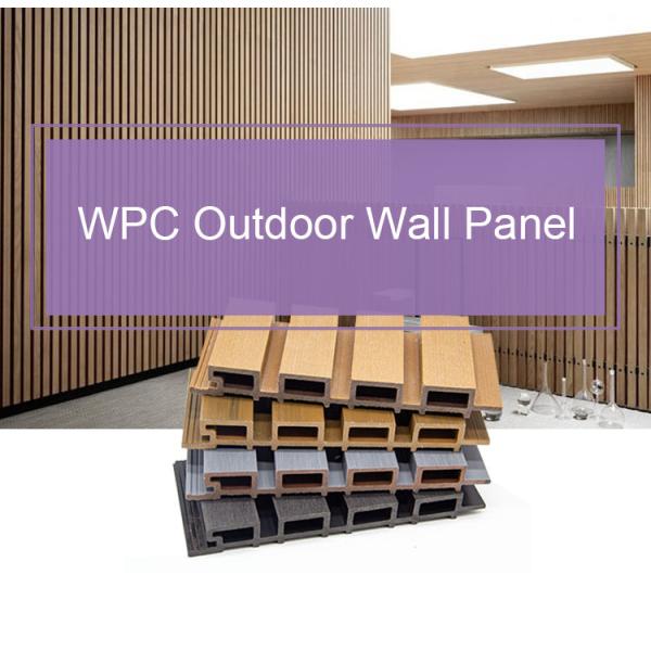 High Glossy Luxury Exterior WPC Wall Panel Outdoor Wall Panel Waterproof Co Extrusion