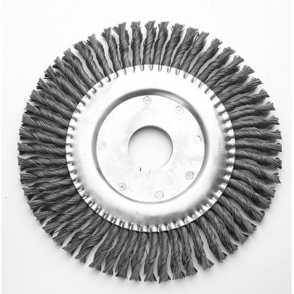 100*16mm Large Flat Stainless Steel Polished Wire Wheel Brush For Industrial Derusting