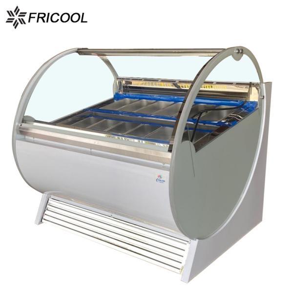 Fricool SN.N Table Top Ice Cream Display Dipping Freezer 600L