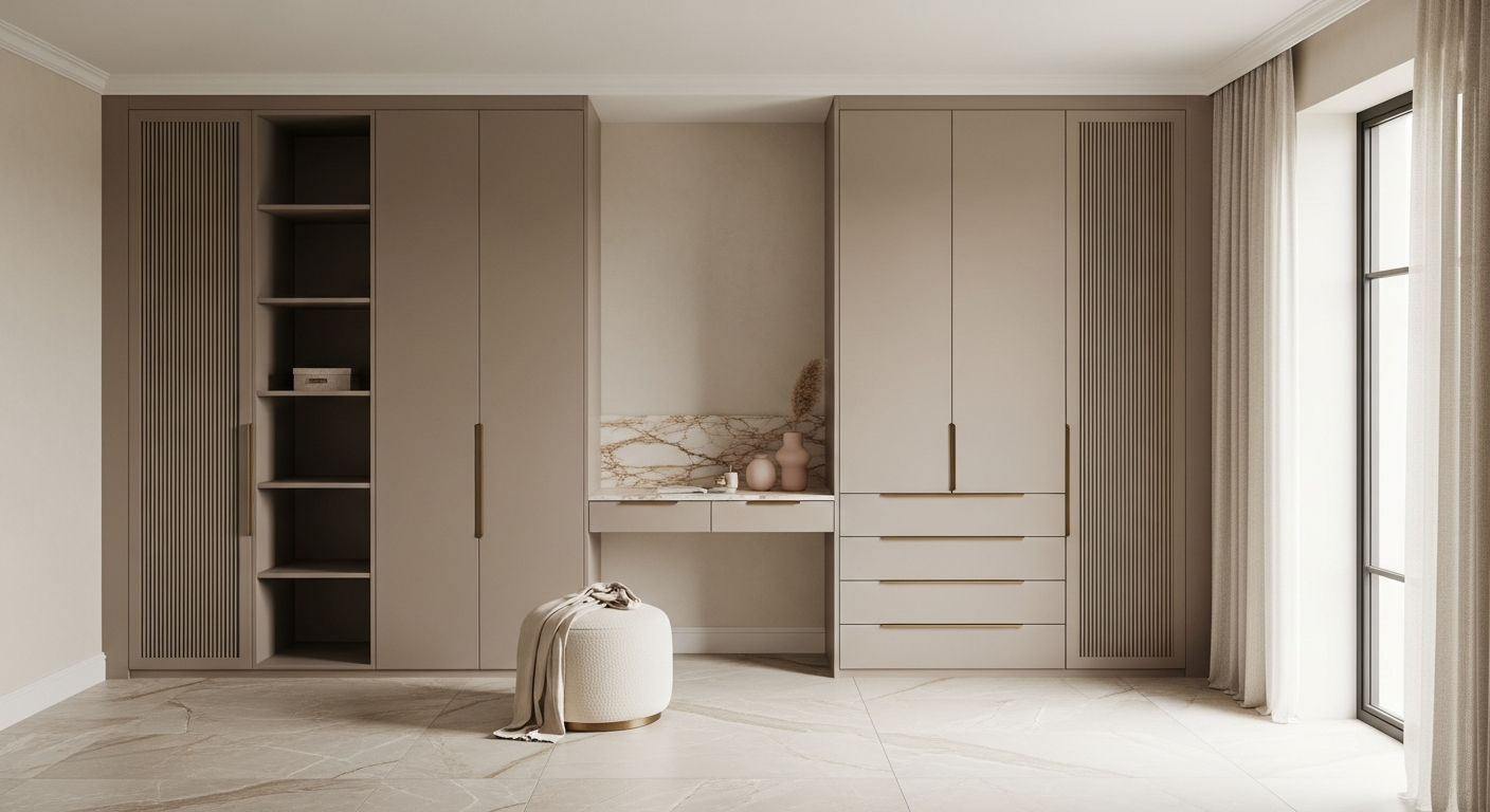 Petite Chambre Taupe Children's Wardrobe in 304 Stainless Steel