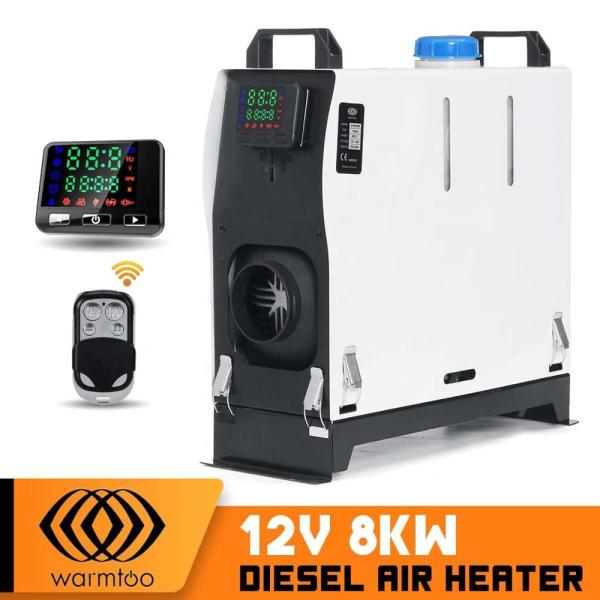 All In One 12V 8KW 0.1~0.24L Air Diesel Parking Heater Digital LCD Monitor