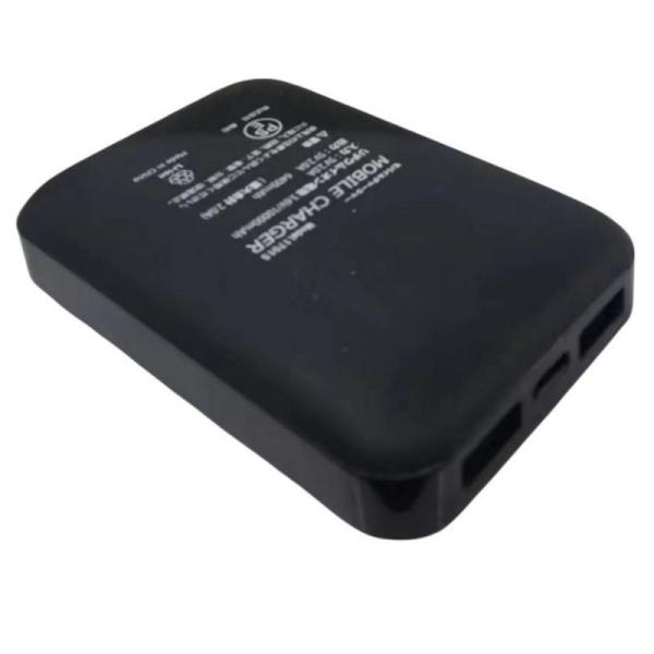 5V 2A USB 10000 Mah Powerbank Dual USB Port Black Battery Power Bank
