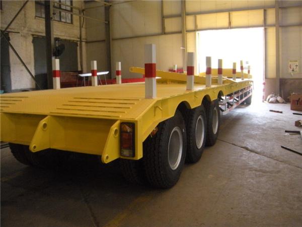 CIMC Heavy Duty Hydraulic Ladder Excavator Loader Transport Low Bed Semi Trailer