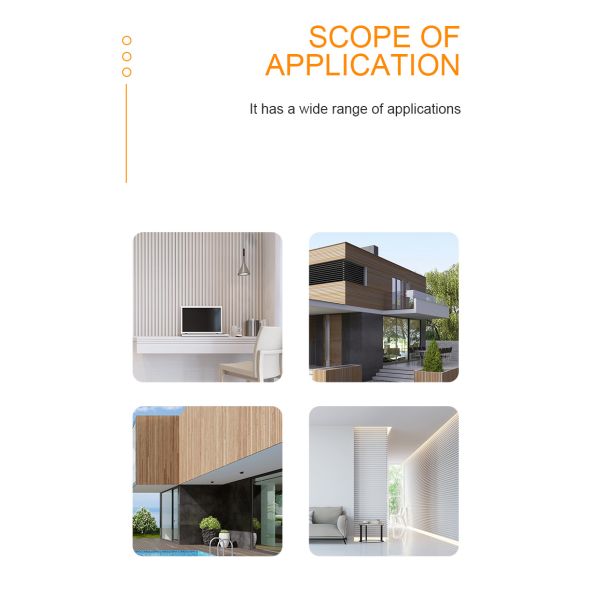 High Quality Versatile Fluted Panel Wpc Wall Panel Interior Decoration Wood Plastic Panel