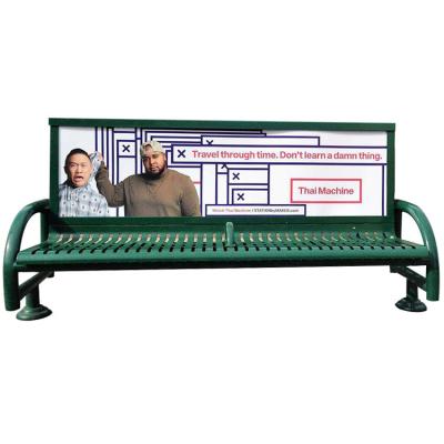 Banco do jardim do metal da parada do ônibus 7Ft 2070mm 3 Seater