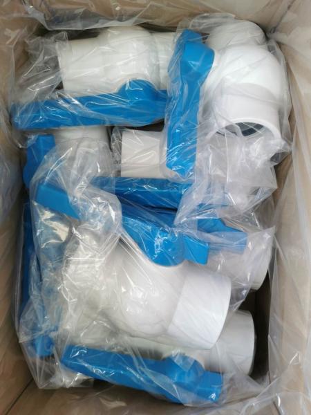 Manual Long Handle 63mm Plastic Valve for Water Supply Sch40 PVC Compact Ball Valve