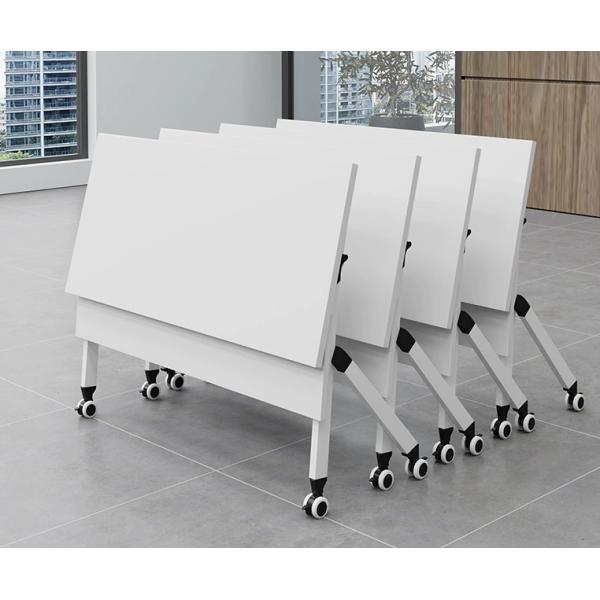 Office Furniture Specific Mobile Folding Conference Training Table with Wheels on Wheels