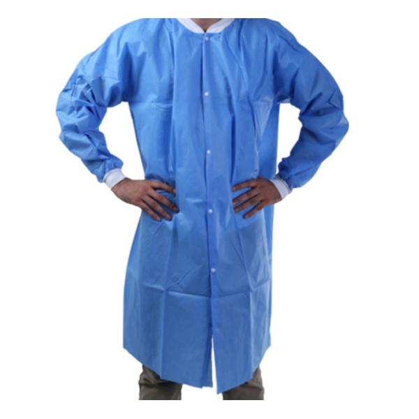 Cleanroom SMS 35GSM  Adult Exam Disposable Lab Coats