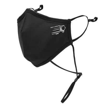 SGS Washable Copper Ion Cotton Mask Anti-Virus Black Protective Mask Elastic earloop ISO