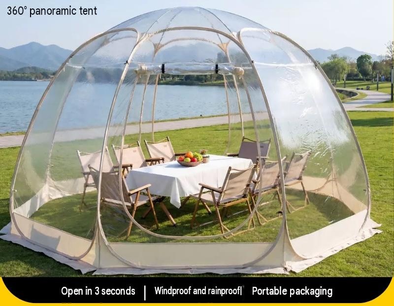 Large 300*300*205CM Spherical Bubble Viewing House Portable Quick-Setup Outdoor Winter Warm Transparent Tent For Outdoor Events Camping And Sporting Activities