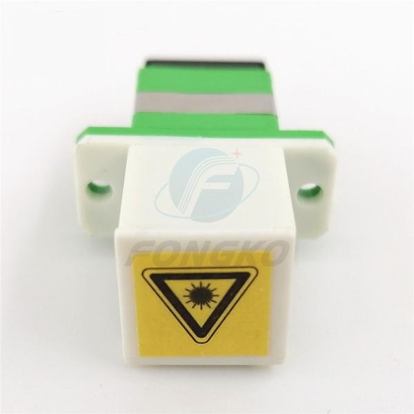 Adaptadores autos blancos de la metralla del metal de Shell del verde del obturador de SX con el adaptador de la fibra óptica del reborde SC/APC