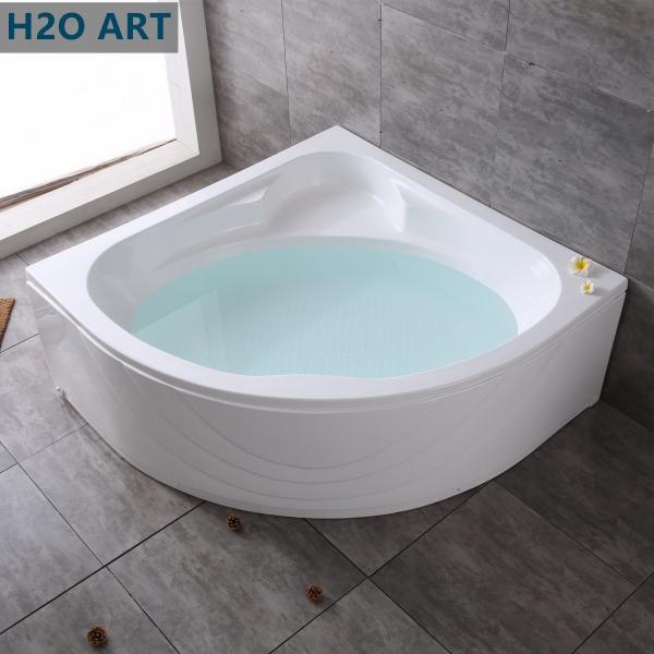 Acrylic Corner Bathtub with Skirt Legs Disassembled Panel Tub Perfect '