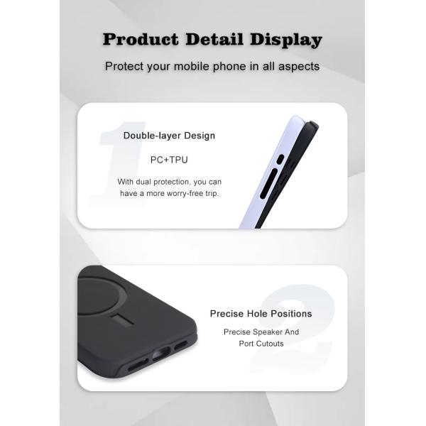 Funda para teléfono con sublimación de película, magnética fuerte, carcasas de teléfono móvil en blanco, blancas para iPhone 16