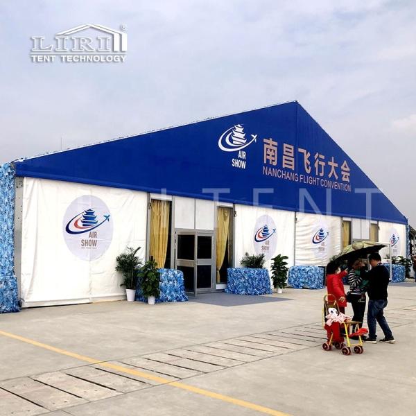 Outdoor Clear Span Book Fair Trade Show Tent Wind Resistance 100 Km/H