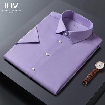 Customizado OEM 100% algodão camisas de manga longa de homens não de ferro para tecido de vestido de tuxedo