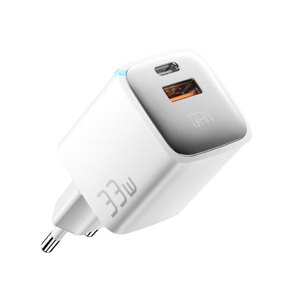 Chargeur mural pour téléphone portable Essager 33W PD QC USB Type-C à charge rapide