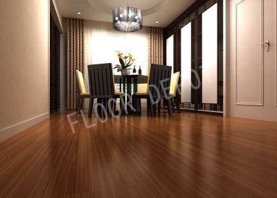 Home HDF ECO Laminate Flooring Cherry Thickness 12mm Carb2 V Groove EIR