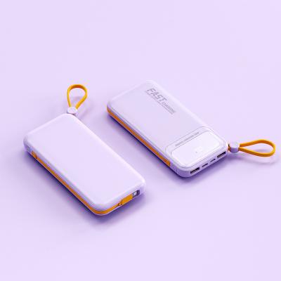 Ultra-thin And Compact Self-contained Power Bank 10000mah Super Fast Charger Large Capacity Portable