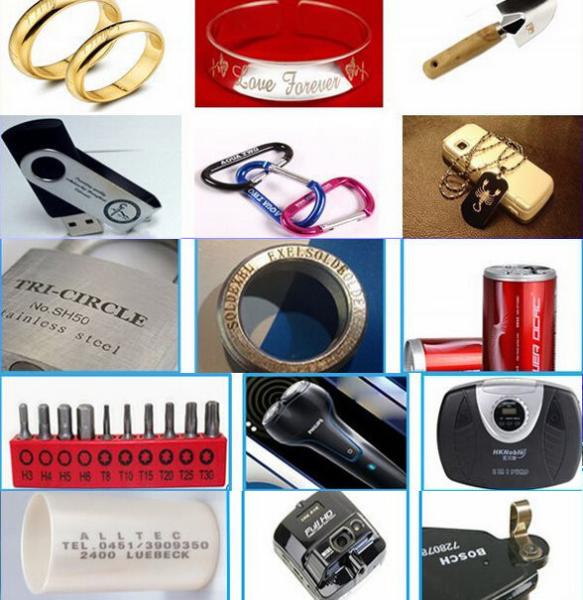 Stainless Steel Fiber Laser Engraver , USB Flash Drive Fiber Marking Machine