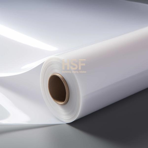 50 μm Opaque white cast polypropylene silicone coated release film for label, tape, screen printing, electronics