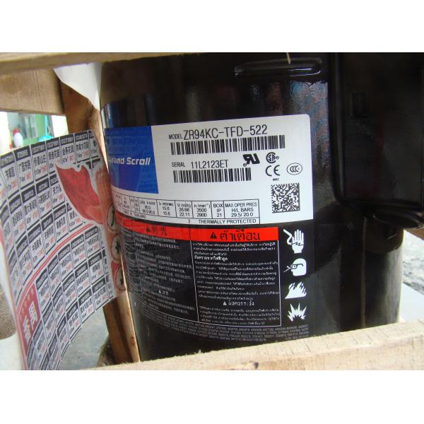 Copeland R404A Gas 8HP Hermetic Scroll Compressor ZR94KCE-TFD-522